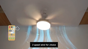 LED Fan Light Three Color 3-Speed Adjustable Silent Ceiling Fan Suitable For Living Room And Bedroom
