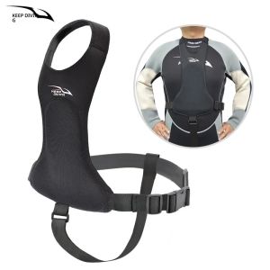 เสื้อชูชีพดำน้ำแบบมีแผ่นรองรับหน้าอก  หนาพิเศษ สำหรับมืออาชีพ  ป้องกันการชนกระแทก  ปรับขนาดได้