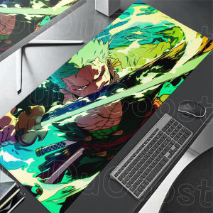 Bandai | Large Anime HD Mouse Pad One Piece Roronoa Zoro Computer Decoration Desk Gamer Carpet XXL Office Anti-slip Keyboard Mat Mausepad