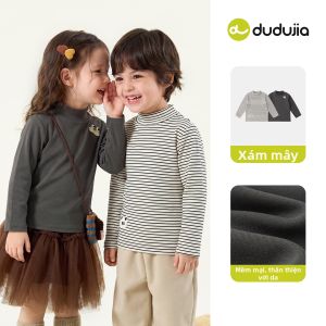 DUDUJIA | Áo Thun Dài Tay Chống Tĩnh Điện Cho Bé Gái