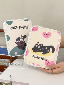 Cute Foldable Desktop Makeup Mirror Portable High Definition Home Use Dressing Table Cartoon Style Glass Mirror for Personal Care