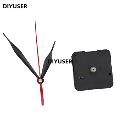 DIYUSER HQ3268 Bộ Cơ Chế Chuyển Động Của Đồng Hồ Treo Tường Thạch Anh Với Kim Màu Đỏ Bộ Dụng Cụ Sửa Chữa Chuyên Nghiệp Cho Các Bộ Phận Mạch Tích Hợp