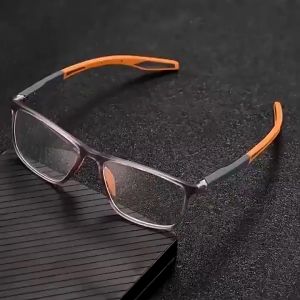 Kacamata olahraga silikon ultraringan kacamata miopia anti cahaya biru untuk pria dan wanita