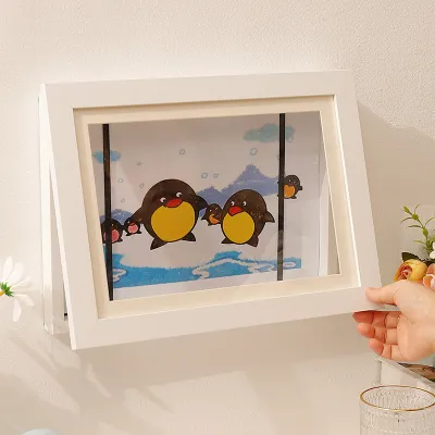 Modern Handmade Magnetic Picture Frame No Drilling Childrens Art Display 150 A4 Certificate Display 8 Inch Density Board