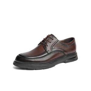Belle Mens Casual Shoes Comfortable Soft Bottom Business Formal Leather Shoes Commute Heightening Thick Bottom New Autumn