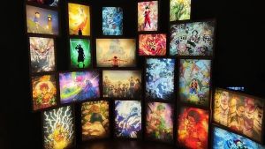 SG STOCK 🎁🎈New year gift Modern Warmth Dimming LED Night Light Murals Painting Anime drawings Lights Indoor Room Decoration