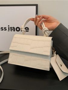 กระเป๋าสะพายข้าง PU ขนาดเล็ก สไตล์ย้อนยุค กระเป๋าถือผู้หญิง กระเป๋าสะพายไหล่ข้างเดียว กระเป๋าสะพายข้าง กระเป๋าถือ กระเป๋าสะพายข้างแบบสะพายข้างเดียว