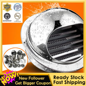 Stainless Steel Wall Ceiling Air Vent Ducting Ventilation Exhaust Grille Cover Outlet Heating Cooling & Vents Cap Waterproof