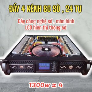 Cục Đẩy 4 Kênh 80 Sò IBL DT1300 Công Nghệ Số Mới Nhất