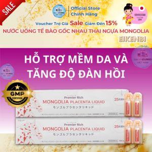 [Freeship + Voucher] Nước Uống Tế Bào Gốc Nhau Thai Ngựa Mongolia Placenta Liquid Eikenbi - Chính Hãng Nhật Bản