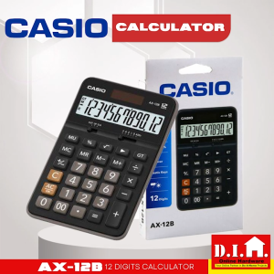 Do It Home Casio AX-12B 12 Digits Calculator Compact Desk Type