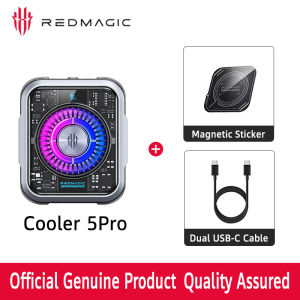nubia | Nubia Red Magic 5 Pro 36W VC Liquid Semiconductor Phone Cooler dual-purpose RGB low-noise game phone radiator with magnetic att