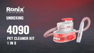 Ronix Tools (4090) Premium Quality German Technology | 8-in-1 Pet Grooming Kit & Vacuum Cleaner | 300W Powerful Suction & Blowing | 4L Large Capacity | Professional Low Noise Dog Cat Hair Clipper Trimmer Shaver | Versatile Pet Cleaning Tools | 3-Speed |