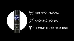 Combo 2 Xịt Khử Mùi Nam NIVEA MEN 150ml Ngăn Mồ Hôi & Mùi Cơ Thể 48H-72H - Deep Darkwood/Extreme/Espresso/Black&White