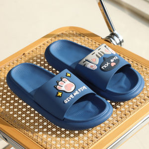 Dép Đi Trong Nhà Mùa Hè Chống Trượt Đế Dày Đế Mềm Thoải Mái Hoạt Hình Cặp Đôi Đi Trong Nhà Dép Đi Trong Nhà Đế EVA