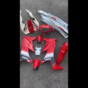 COVERSET ORIGINAL HLY – YAMAHA 125z 125zr MERAH PETIR STICKER SIAP TAMPAL PERCUMA EMBLEM TIMBUL – HONG LEONG YAMAHA