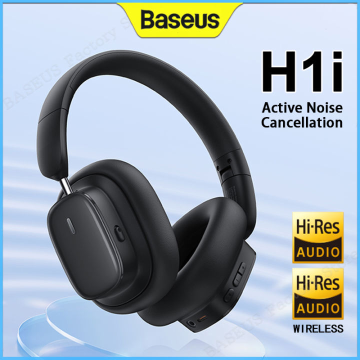 Baseus H1i Wireless Headphone Bluetooth 5.3 38db ANC Noise Cancellation ...