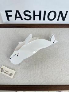 Beluga and Hammerhead Shark Claw Hair Clips. Unique Casual Island Style. Acetate Handmade. High - Quality. Fashion - Trendy