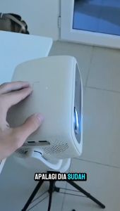 Smartberry Proyektor HT3 - Proyektor Cerdas 720P Konektivitas Nirkabel & HDMI Layar Hingga 200 Inci