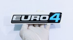 Euro 4 sticker emblem stiker timbul lentur euro