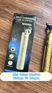 Alat Cukur Rambut Vintage T9 Motif Naga Dragon Hair Clipper Electric Rechargeable Pisau Cukur Elektrik Pemangkas Pemotong Jenggot Kumis Jambang Mesin Cukuran Peralatan Grooming Portable - HOMIA