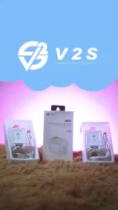 V2S VS2202 Charger Suit 2.4A 2 USB Travel Quick Charger With Android Charging Cable