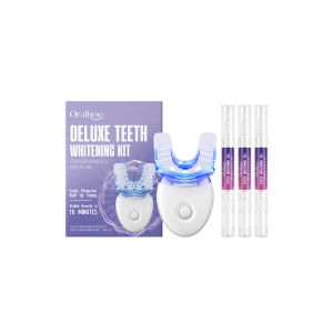 oralhoe | High-Tech Teeth Whitening Gel Set With Led Brighten Device 16Min Fast Result Remove Tartar Stains Home Dental Care Bleaching Kit