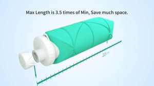 BPA Free Collapsible Water Bottle for Travel Gym Camping Sports Leakproof  350ml 600ml Foldable Silicone Bottle