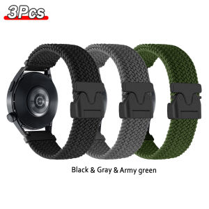 20mm 22mm Nylon Braided Wrist Strap for Xiaomi Huami Amazfit BIP Max 3 5 6 BALANCE 2 GTR4 2 GTR3 Pro GTS 4 2 Bracelet watchbands