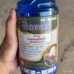 ฟังตอล กรดฟอสโฟนิก 40% SL (เนื้อดีจาก ออสเตรีย) ป้องกันและรักษา โรคพืช เชื้อรา แบคทีเรีย พืชไม่กินปุ๋ย ใช้ได้ทุกพืช 1L