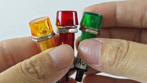 Pilot Lamp 10mm 220v AC Lampu LED Indikator M10