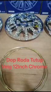 WHEEL DOP DOP RODA COVER VELG TUTUP PELEK 12INCH CHROME VARIASI DOP RODA CHROME