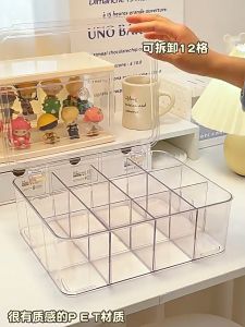 Card Organizer Box Transparent PlayCard Large Capacity Divider Multi Partition Portable Cover Dustproof
