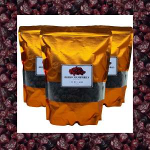 Premium Dried Cranberries 1 kilogram in Resealable Imported from USA- perfect for baking trail mix and for healthy snacking