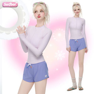 SURFBAR Womens UV Sun Protection Long Sleeve Rash Guard Wetsuit Swimsuit Top N255