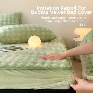 MINGSHA | Winter Warm Thick Fleece Bed Skirt