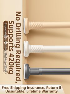 WEILAISHI | Adjustable Drill-Free Bracket for Curtain Rods