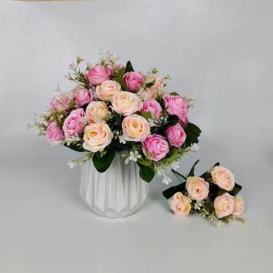 Bunga Mawar Rose Sky Cabang 5 - bunga mawar tulip plastik artificial mawar Imitasi untuk dekorasi rumah dekorasi kamar dan dekorasi wedding atau dekorasi pelaminan aritifisial palsu plastik Import premium termurah