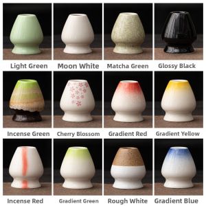 Ceramic Tea Whisk Lid Matcha Tea Whisking Tool Tea Ceremony Accessories Chinese Style Tea Brush Holder Traditional Tea Set Parts