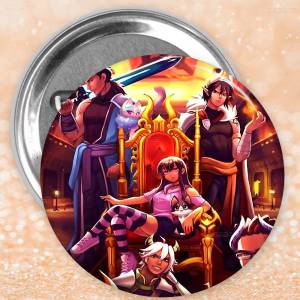 Game Aphmau 58mm Cute Series Pins Funny Badge Interesting Cartoon Animals Brooches Backpack Clothes Gift Accessory