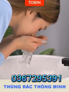 Thùng Rác Thông Minh Có Nắp Treo Tủ Bếp Nhà Tắm An Toàn Tiện Lợi (DUNG TÍCH 10L)