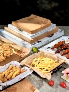 Giấy Thấm Dầu Thực Phẩm 1 Set 50 Tờ Giấy Thấm Hút Dầu Ăn Dầu Mỡ Màu NâuTrắng Nhiều Kích Thước Đồ Nhà Bếp-ESTLA