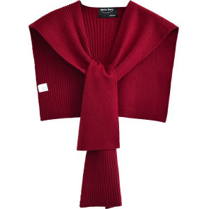 CAIENGE | Fashion Elegant Red Knit Shawl