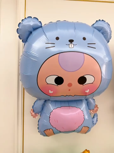 (SIZE ĐẠI) Bóng Bay Baby Three trang trí sinh nhật sự kiện Bóng bay hình Thỏ Bé Ba Labubu Capybara