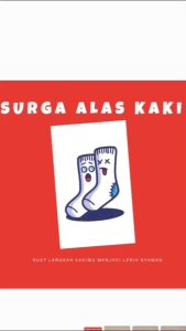 kaos kaki anti slip jempol 2 warna