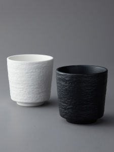 Mili Wind Black and White Rock Pattern Tea Cup Ceramic Kung Fu Tea Cup Master Cup Single Cup Tea Tea Drinking Cup Tea Set Cup