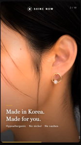 Korean Pearl Hoop Earrings | Elegant Gold Pearl Stud Earrings |Luxury Minimalist Jewellery for Women