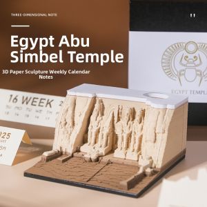 Egyptian Temple Theme 3D Paper Carving Calendar 2026