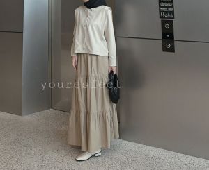 Rok Midi skirt ! Rok maxi skirt A line Casual Korean style
