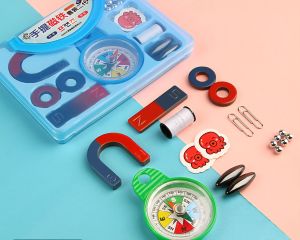 Bộ Dụng Cụ Học Tập Thực Hành Vật Lý Cơ Bản - Khám Phá Từ Tính (Bao gồm Nam châm La bàn Bi sắt...).
